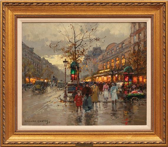 Boulevard Bonne-Nouvelle, Paris by Edouard Léon Cortès
