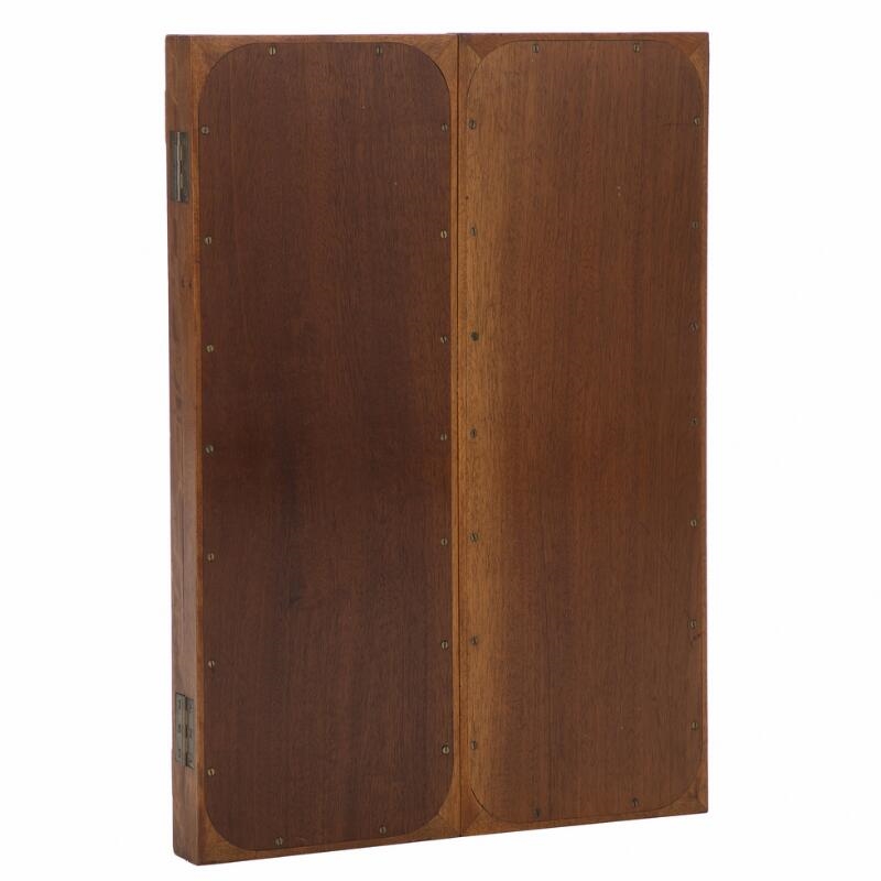 Frode Holm Wall mounted folding mirror of mahognany MutualArt