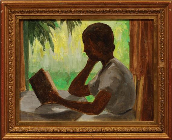 "Study for 'By the Open Window'" by Aleen Aked