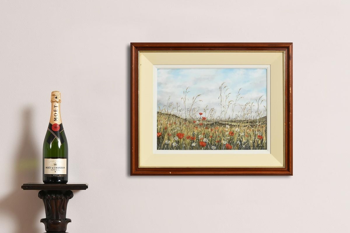 Artwork by Michael Monaghan, Summer Poppies, Made of oil on canvas board