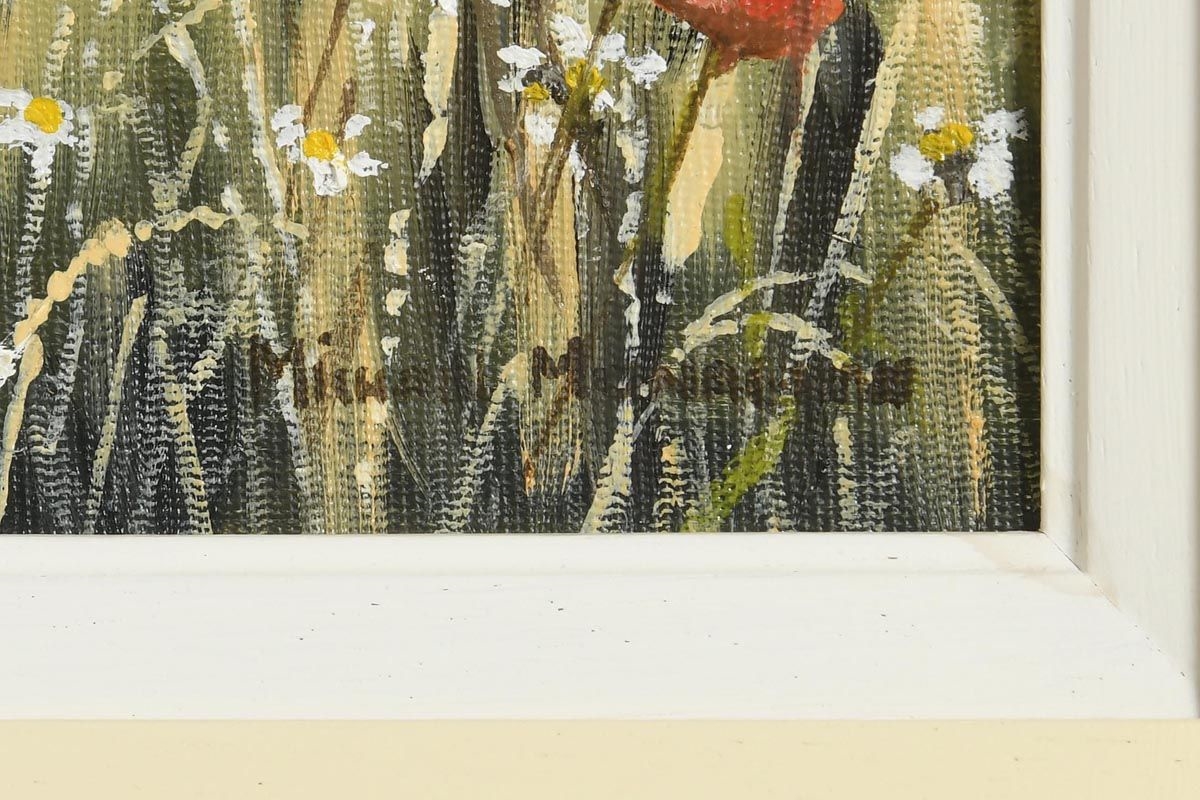 Artwork by Michael Monaghan, Summer Poppies, Made of oil on canvas board