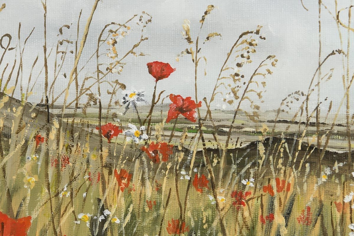 Artwork by Michael Monaghan, Summer Poppies, Made of oil on canvas board
