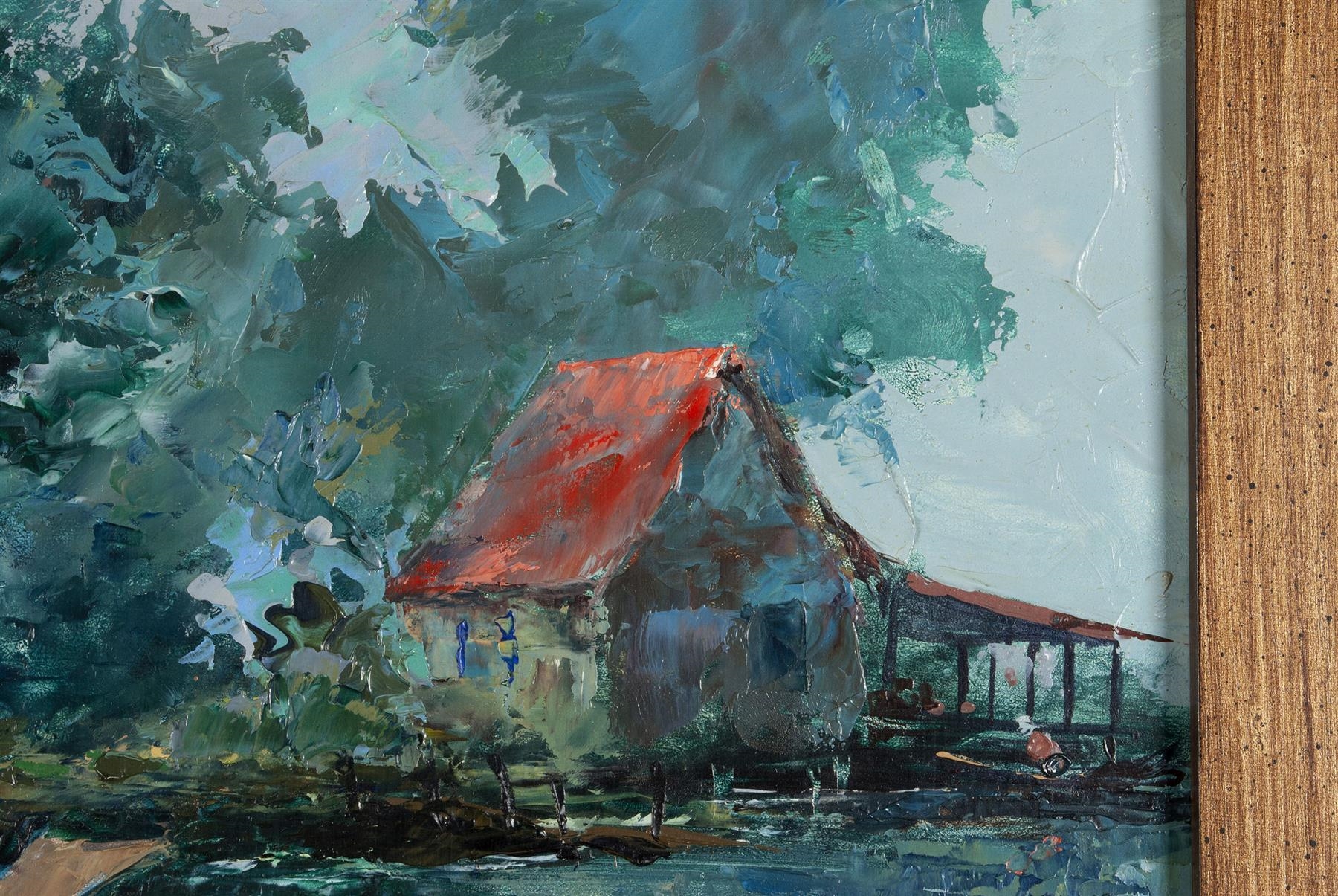 Artwork by Peter Kolean, Merchant of Bangkok, Made of Oil on board