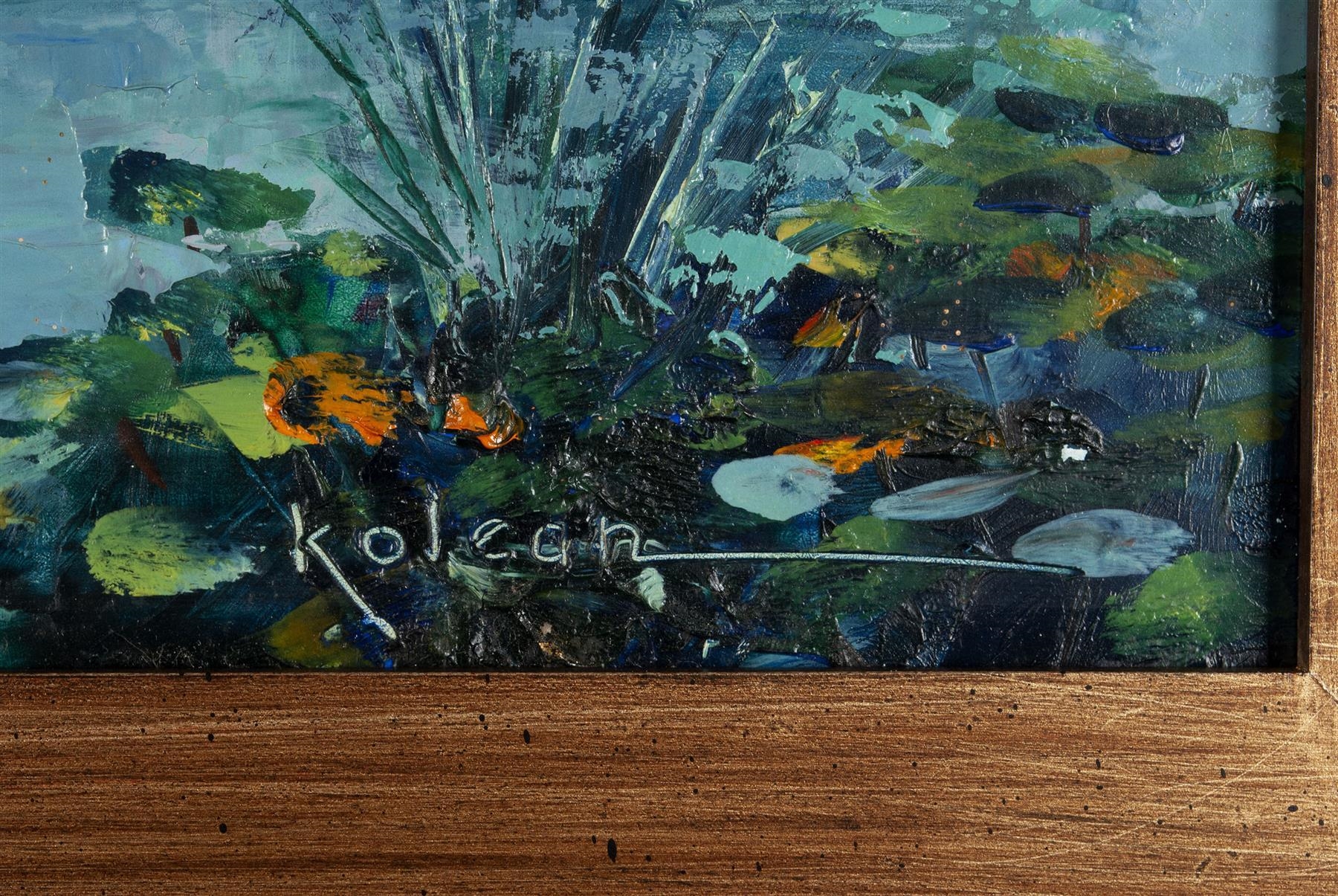 Artwork by Peter Kolean, Merchant of Bangkok, Made of Oil on board