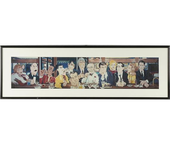Don Rickles | DON RICKLES “RAT PACK” LAST SUPPER PRINT | MutualArt