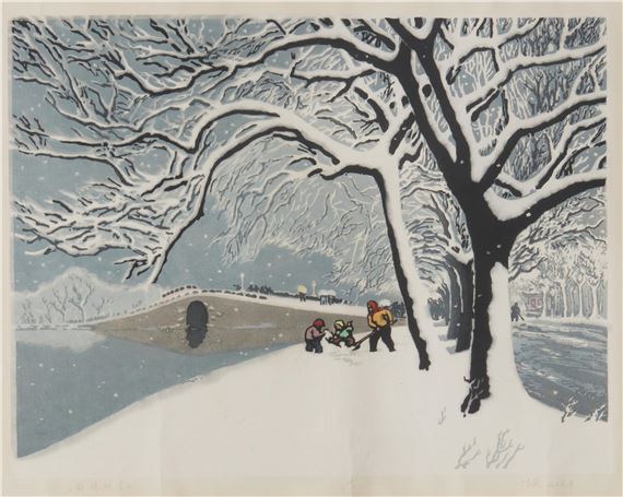 "Snow on Duanqiao Bridge," by Lu Fang, 1979