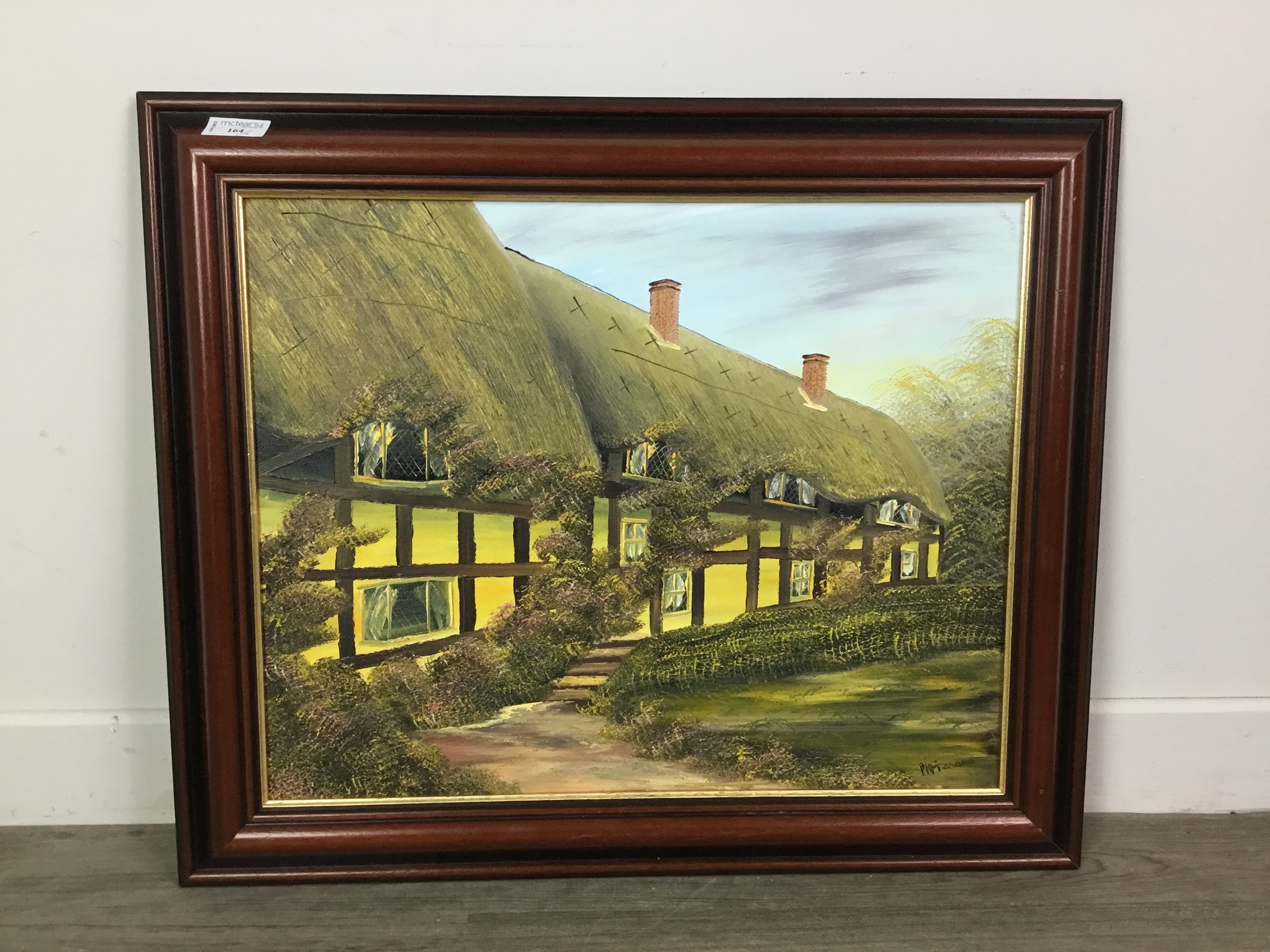 P. R. Freeman | TWO THATCHED COTTAGE PICTURES | MutualArt