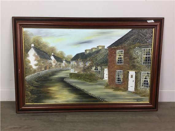P. R. Freeman | TWO THATCHED COTTAGE PICTURES | MutualArt