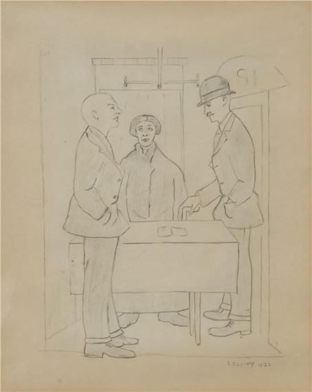 Laurence Stephen Lowry | The Rent Collector (1922) | MutualArt