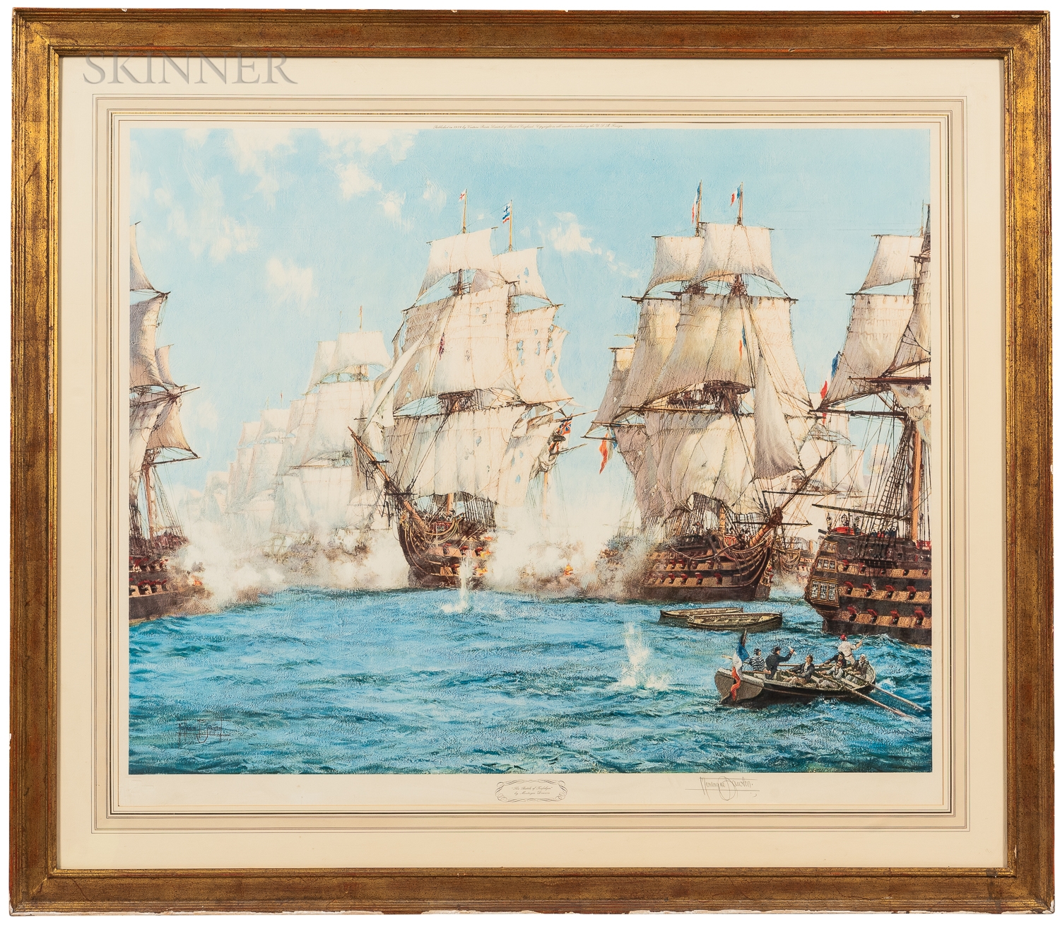 Sold at Auction: Montague Dawson, Montague Dawson, (British, 1890-1973),  The Rising Wind, color lithograph, 36 x 24