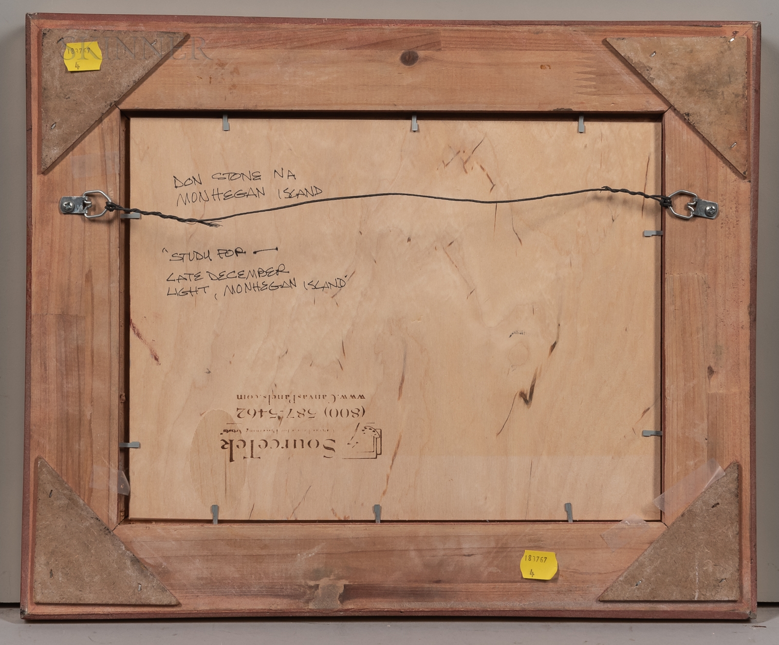 Artwork by Don Stone, Study for Late December Light, Made of Oil on canvas