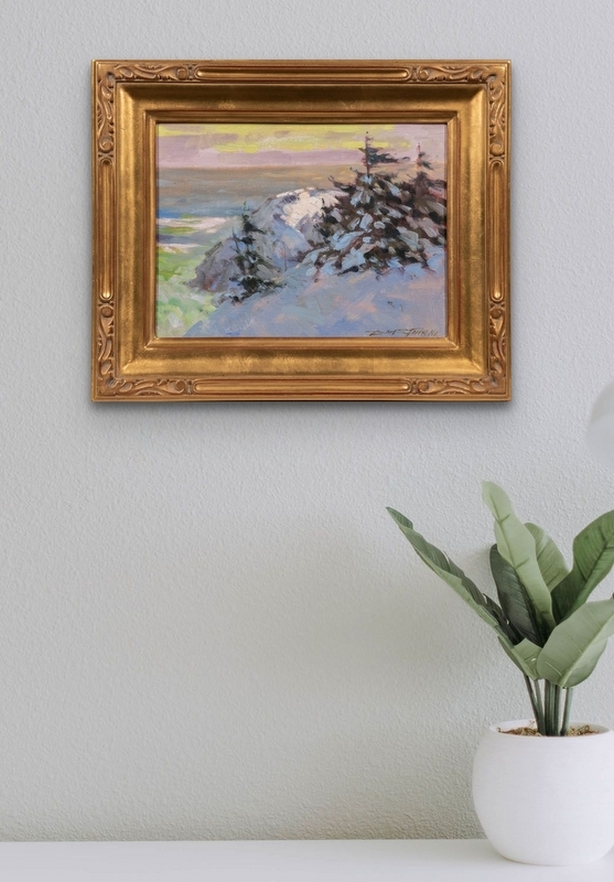 Artwork by Don Stone, Study for Late December Light, Made of Oil on canvas