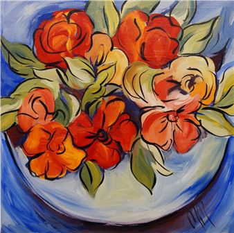 Two still lifes with flowers - Marisha Matthews