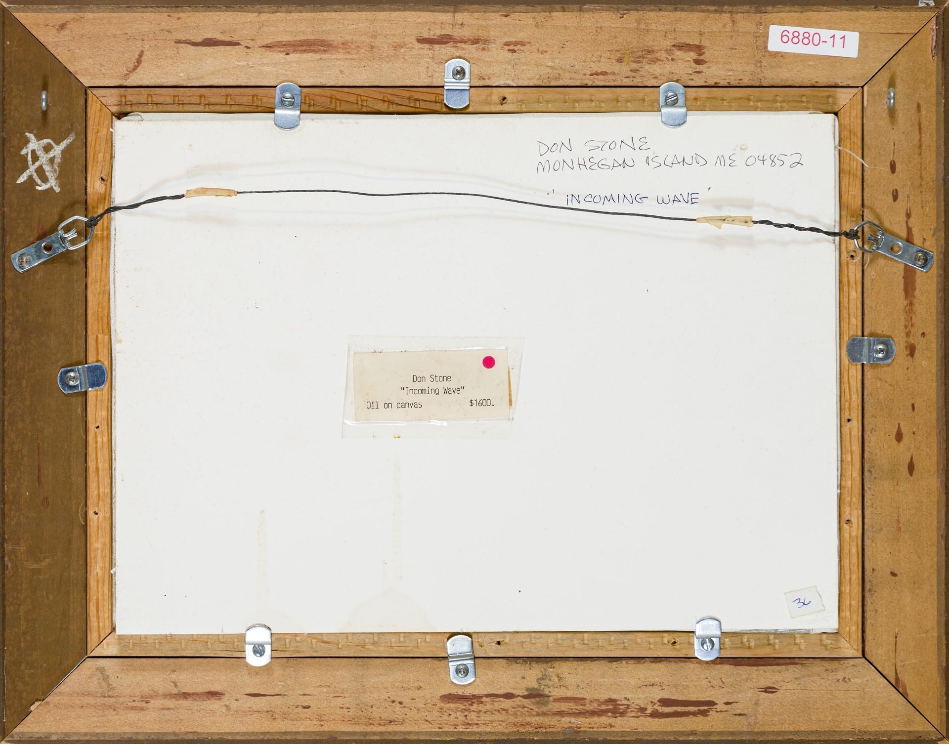 Artwork by Don Stone, "Incoming Wave", Made of oil on canvas