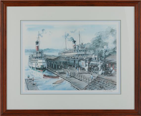 Segwun at Muskoka Wharf by Wentworth Folkins