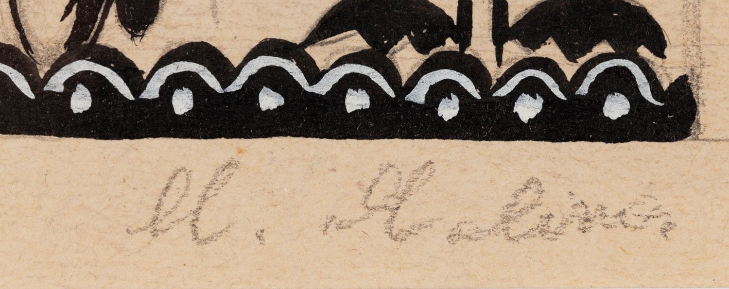 Artwork by Marian Malina, Highland robber, Made of gouache/paper