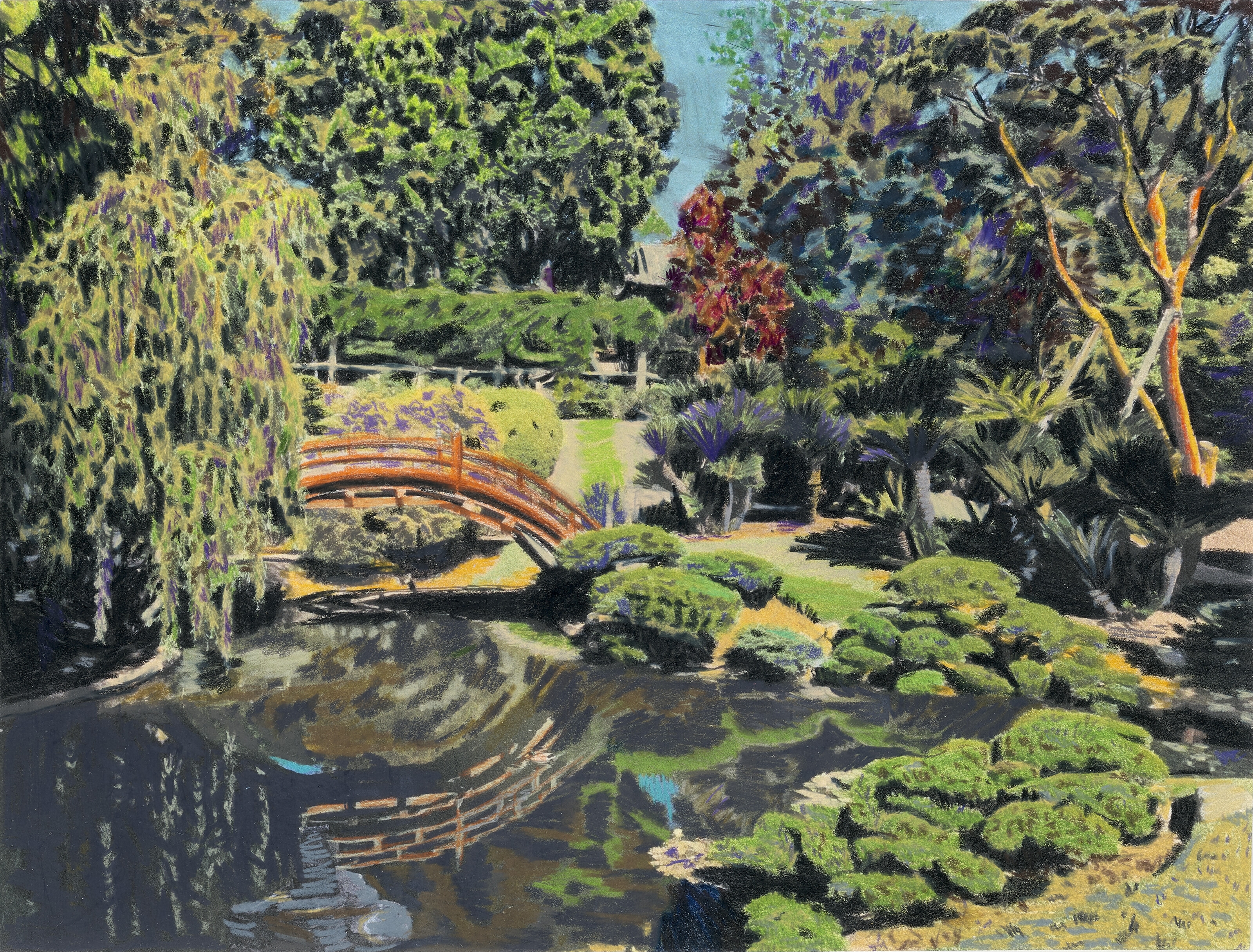 Artwork by Hilary Pecis, Huntington Library, Made of coloured pencil on paper