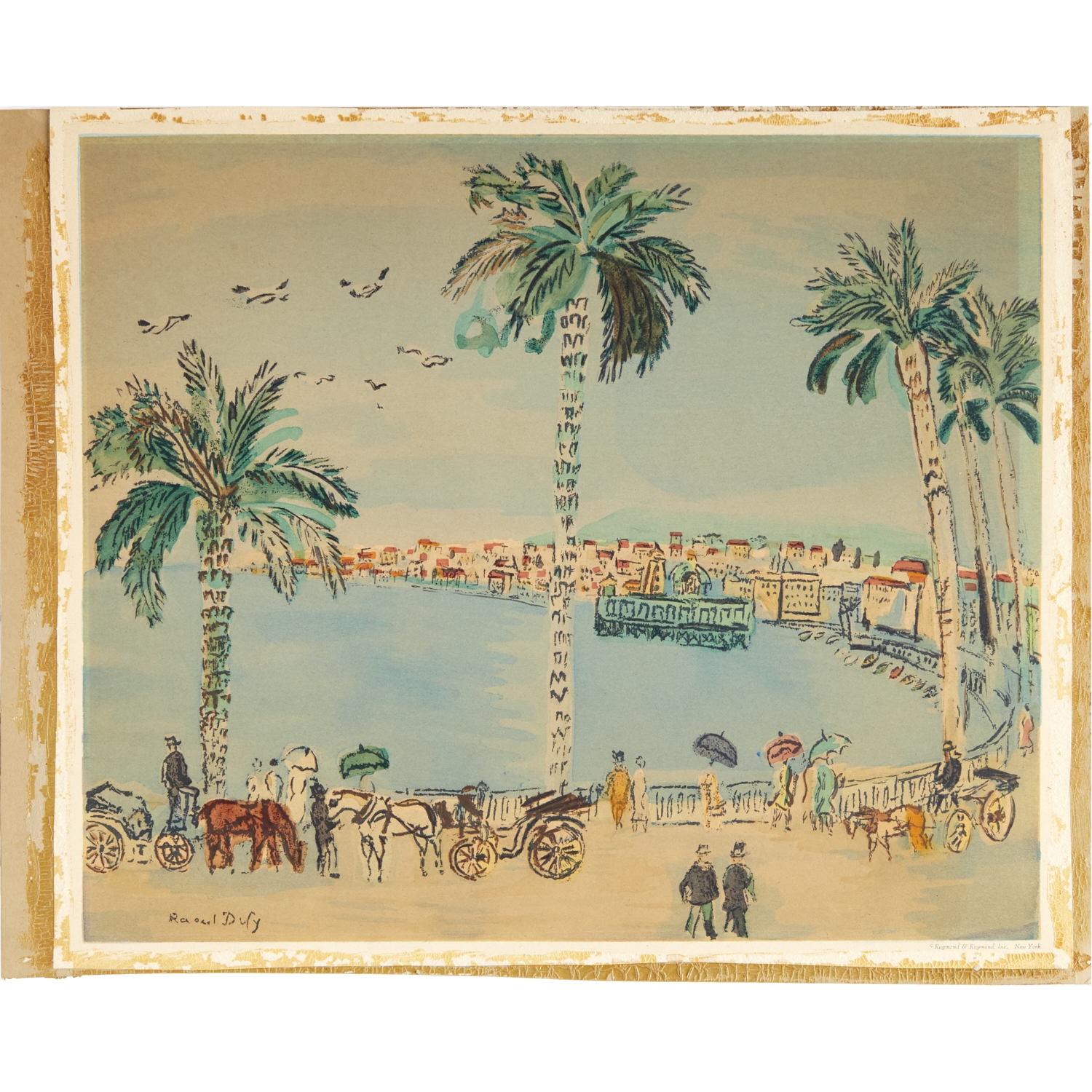 Raoul Dufy Le Baie des Anges (Circa 1938) MutualArt