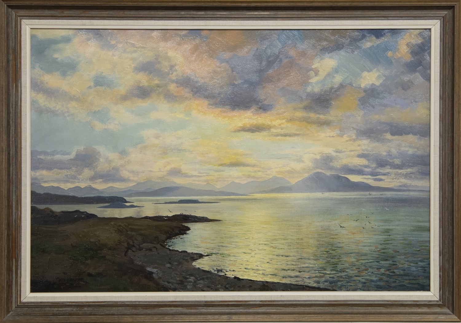 Melvin Rennie EVENING LIGHT ON THE LOCH MutualArt