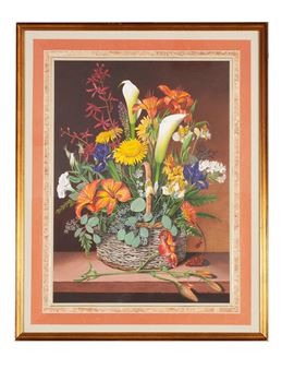 Floral Arrangement in Basket - Robert Stolz