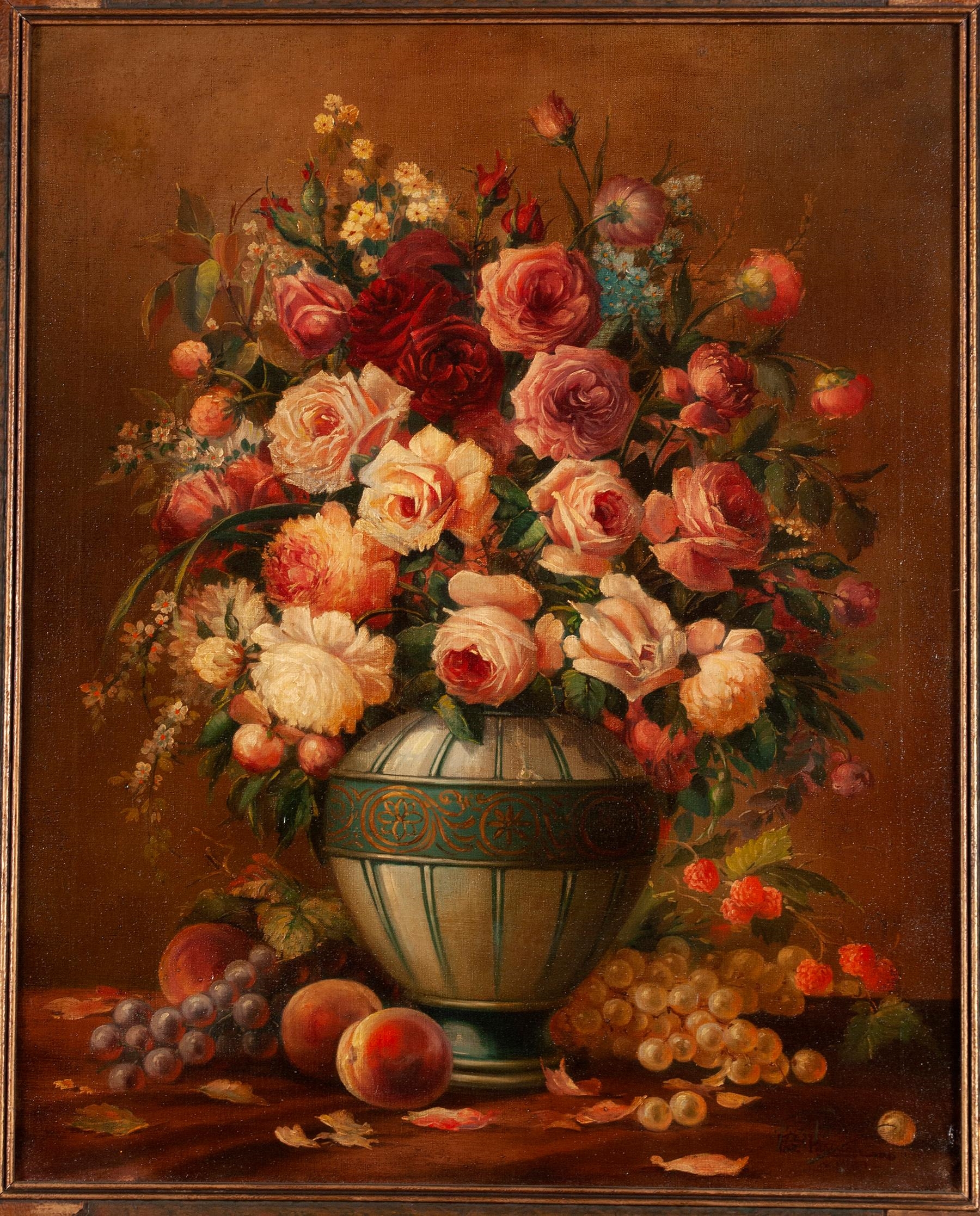 Artwork by Friz Pascual, FLORAL STILL LIFE, Made of Oil on canvas