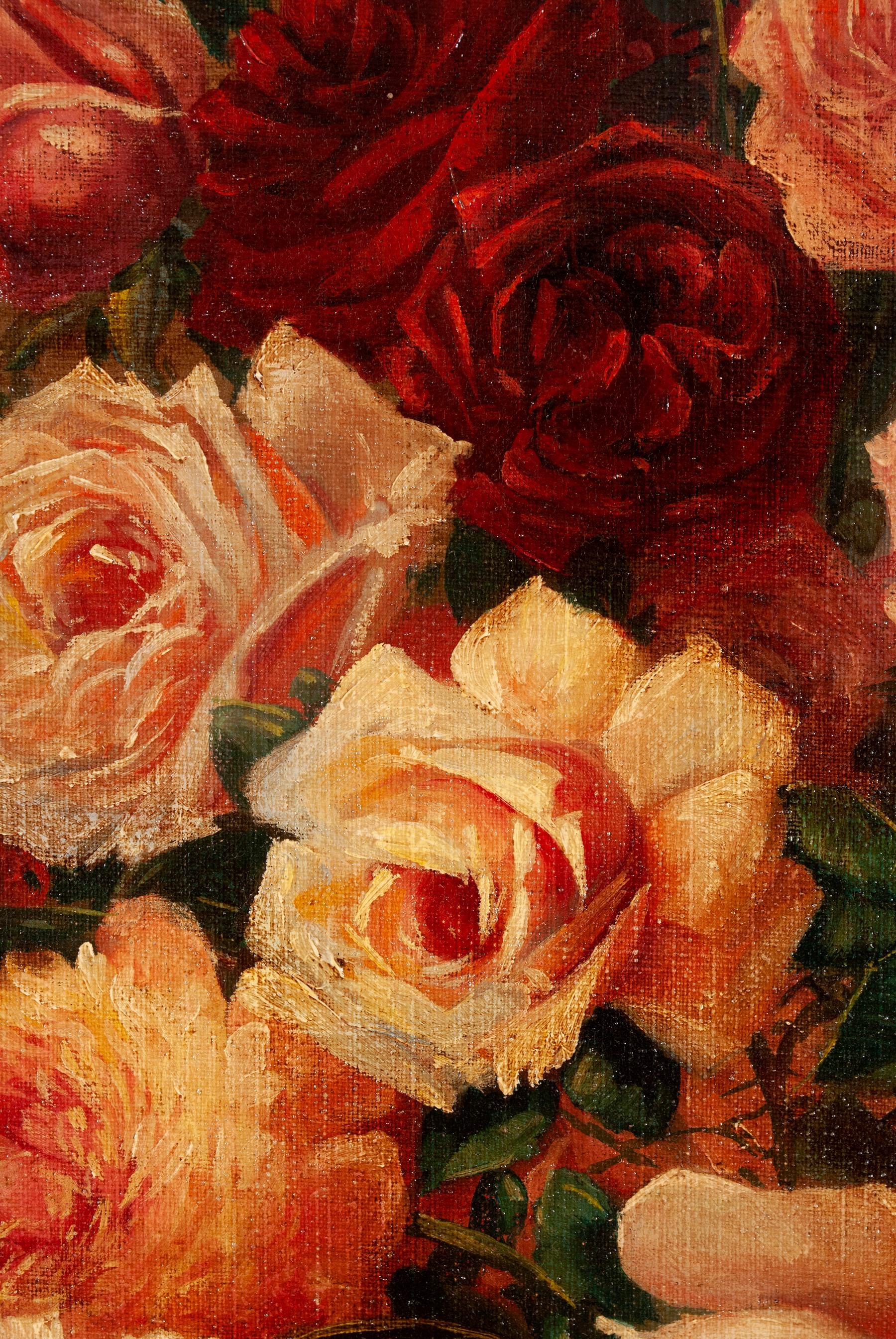 Artwork by Friz Pascual, FLORAL STILL LIFE, Made of Oil on canvas