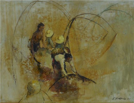 Tin Miners by Choo Keng Kwang, 1966