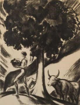 Carrying basket by Ludwig von Hofmann