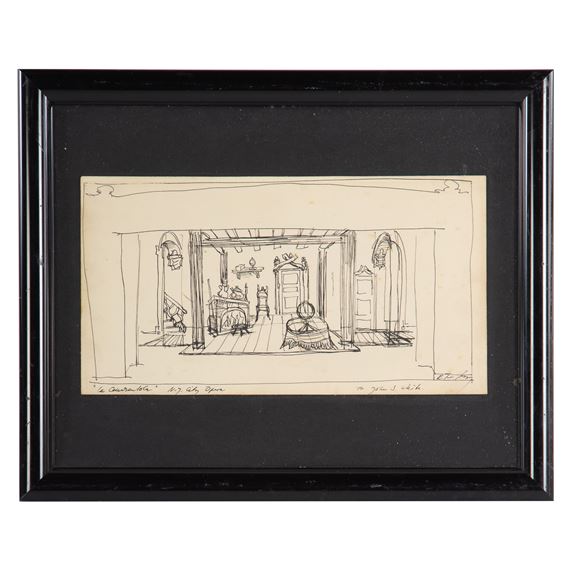 set design for the production "La Ceneratola" New York City Opera by Rouben Ter-Arutunian