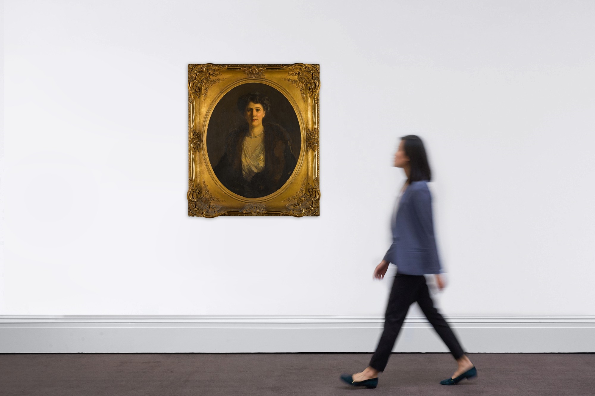 Artwork by John Lavery, Portrait of Helen Dorothea McCulloch Jowitt, Made of oil on canvas