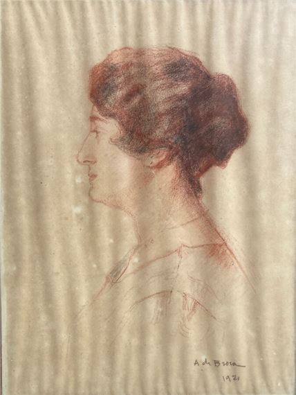 Portrait de dame de profil