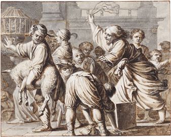Christ driving the money-changers from the temple - Willem van Oordt