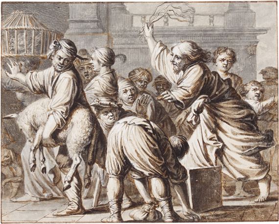 Christ driving the money-changers from the temple - Willem van Oordt