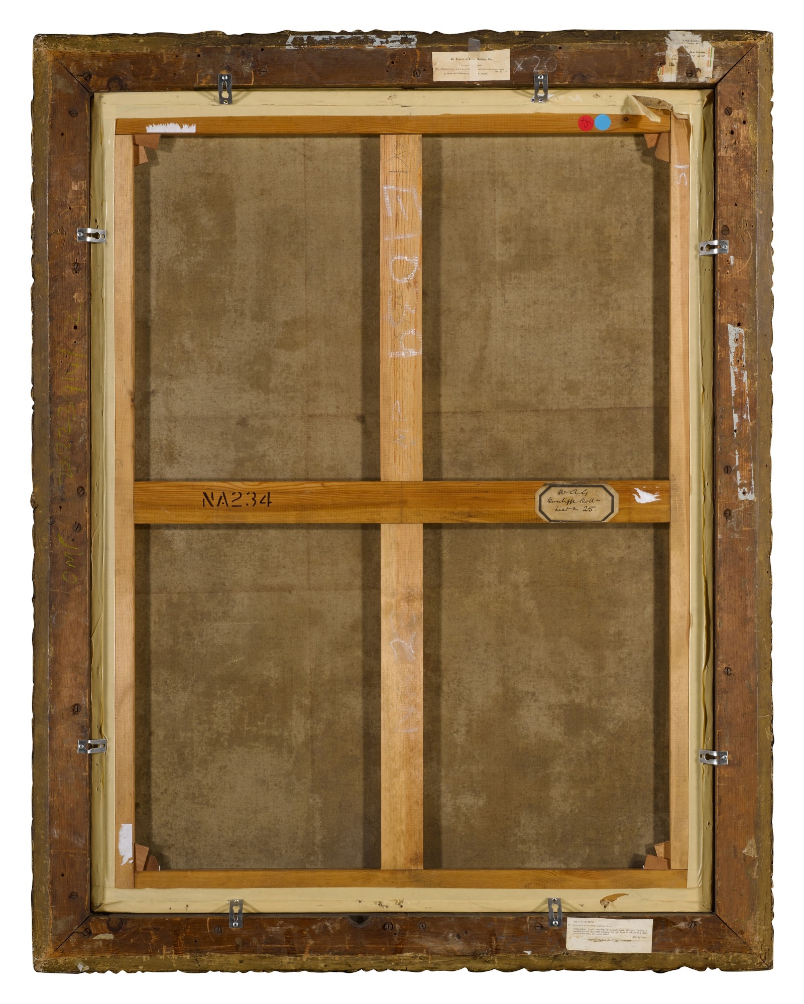 Artwork by Artemisia Gentileschi, Portrait of a seated lady, three-quarter length, in an elaborate and gold-embroidered costume, possibly Caterina Savelli, Principessa di Albano, Made of oil on canvas