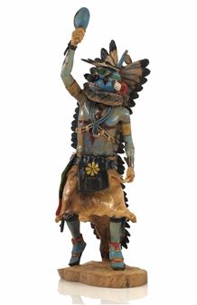 "Blue Star" (Blue Ahote) Kachina - Duwayne Chee Hopi