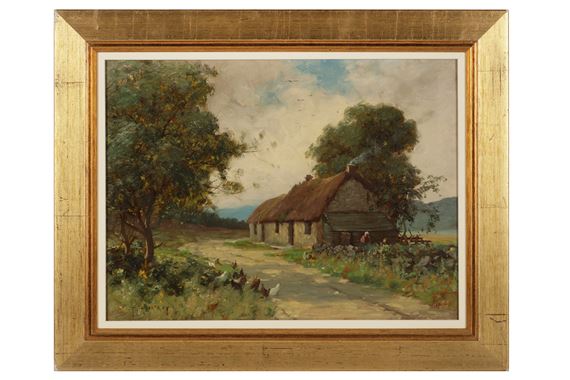 A Renfrewshire burn; A croft on loch Etive side; by Thomas Hope Mckay