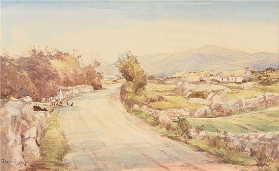 CHICKENS BY THE ROADSIDE by Theodore James Gracey