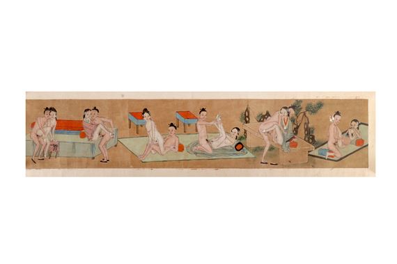 A CHINESE EROTIC HANDSCROLL by Chinese School