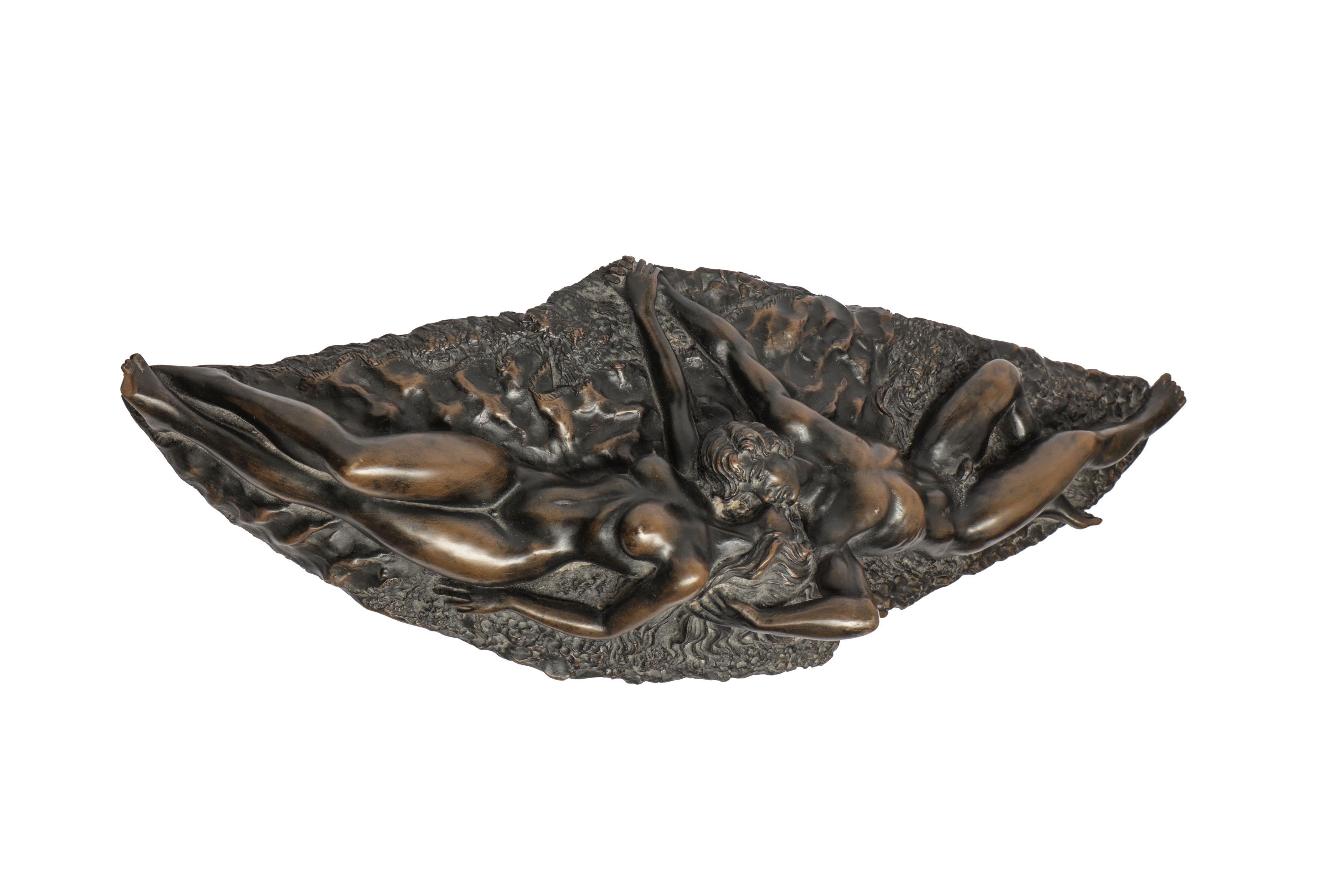 Artwork by John Letts, Together with five other bronzes featuring female nudes, Made of dark patinated bronze (6)