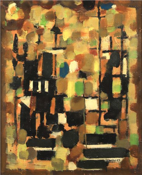 Composition by Roger Bissière, 1957