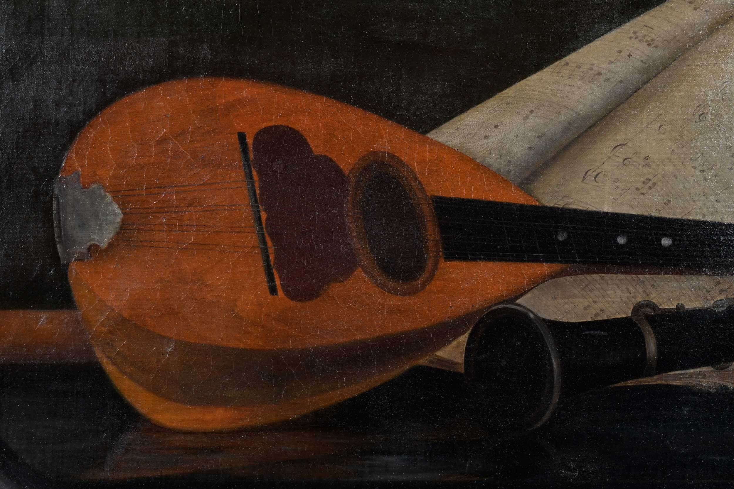 American School, 19th Century Bowlback Mandolin With MutualArt