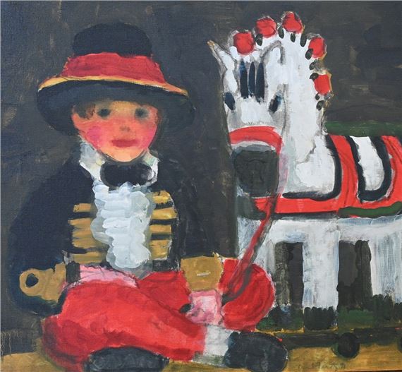 Boy with Toy Horses by David Fertig, 1993