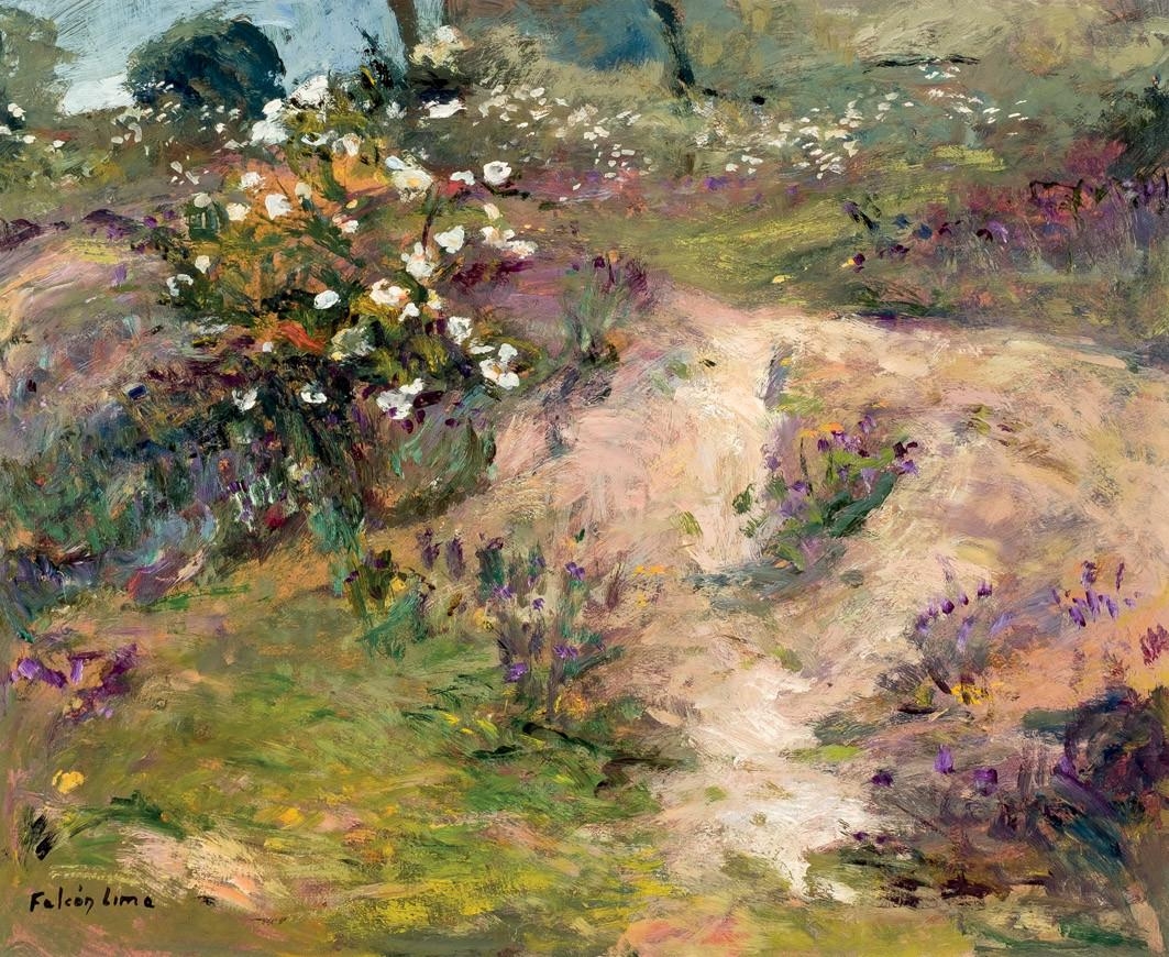 Artwork by Domingo Falcón Lima, Paisaje, Made of Oil on tablex.