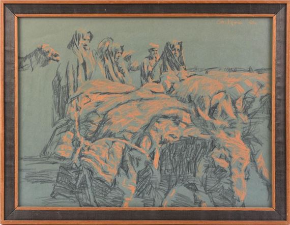 Four Shepherds by Ismail Gulgée, 1964