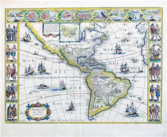 MAP OF AMERICA - Willem Blaeu