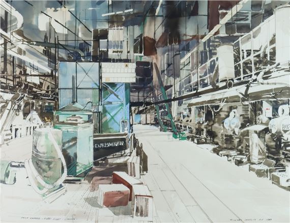 Michael Chaplin | Daily Express, Fleet Street, London (1989) | MutualArt