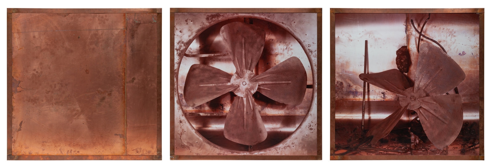 Artwork by Pascal Kern, Icone (three panels), Made of cibachrome print
