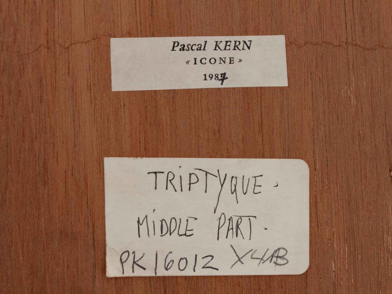 Artwork by Pascal Kern, Icone (three panels), Made of cibachrome print