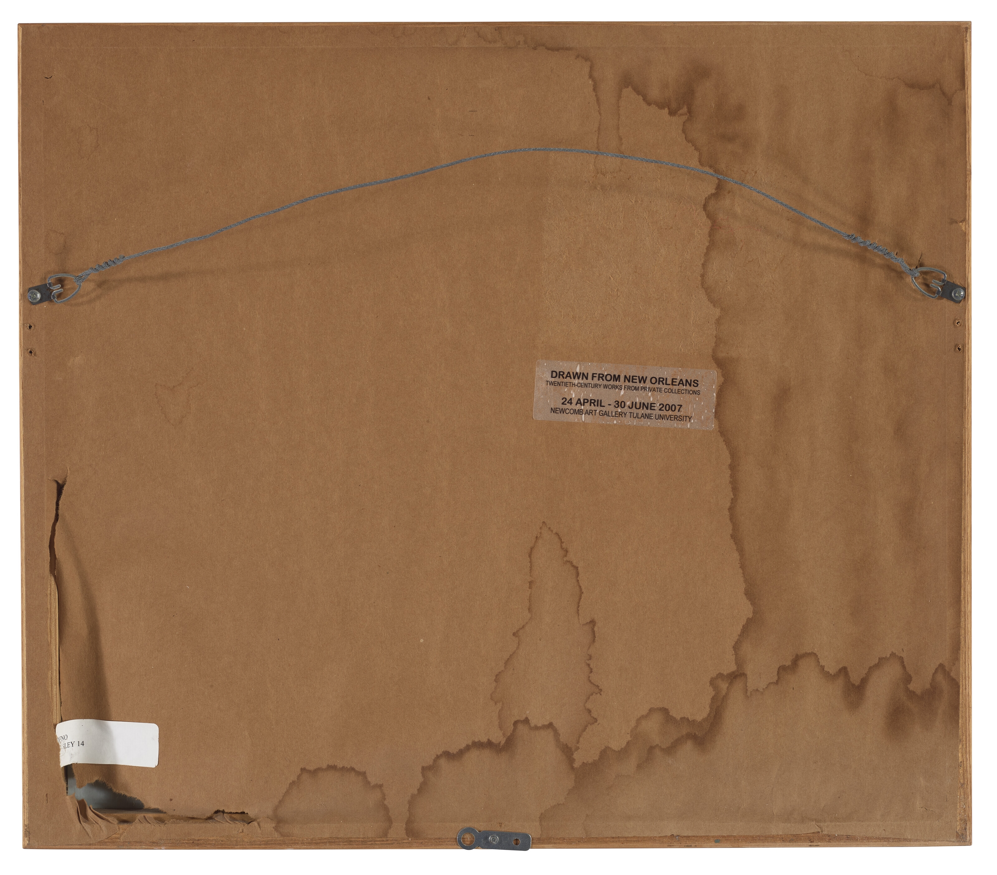 Artwork by Bill Traylor, Black Dog, Made of tempera and graphite on card