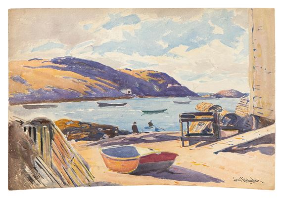 Monhegan Harbor. by Sears Gallagher